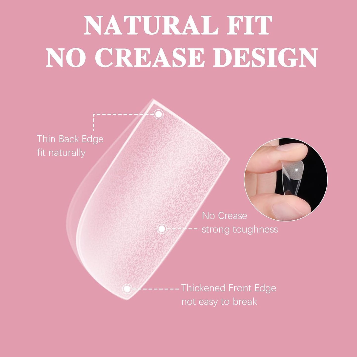 Toe Nail Tips, SSWSBYKE 300Pcs Short Square Soft Gel Full Cover Fake Toe Nail Tips 15 Sizes Matte Press on Acrylic Toe Nail Extensions For Home DIY Nail Salon