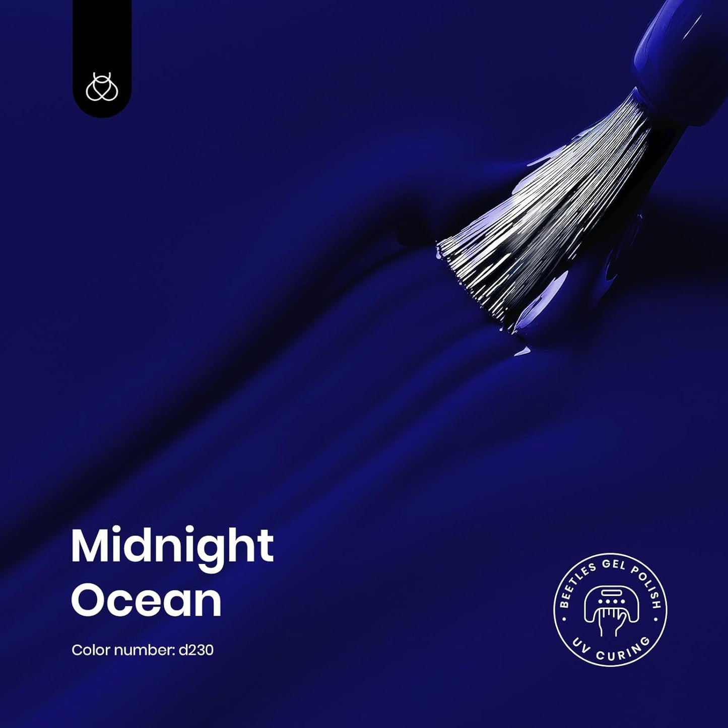 Beetles Navy Blue Gel Nail Polish, 15ml Midnight Ocean Dark Blue Soak Off Uv LED Nail Lamp Gel Nail Polish Manicure Salon and DIY at Home