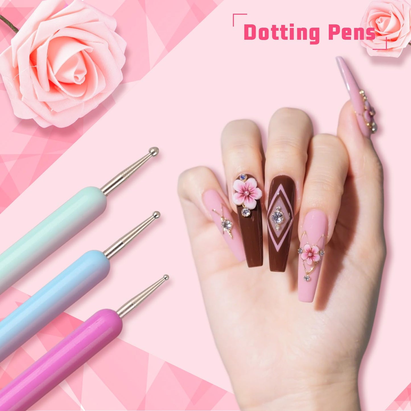 Sponge Pat Paint Nail Gel, Ombre Nails Gradient Gel Nail Blush Blooming Aura Nails Drawing Stripper Floral Painting DIY Nail Art, No Wipe, UV/LED Curing (16 Colors M)