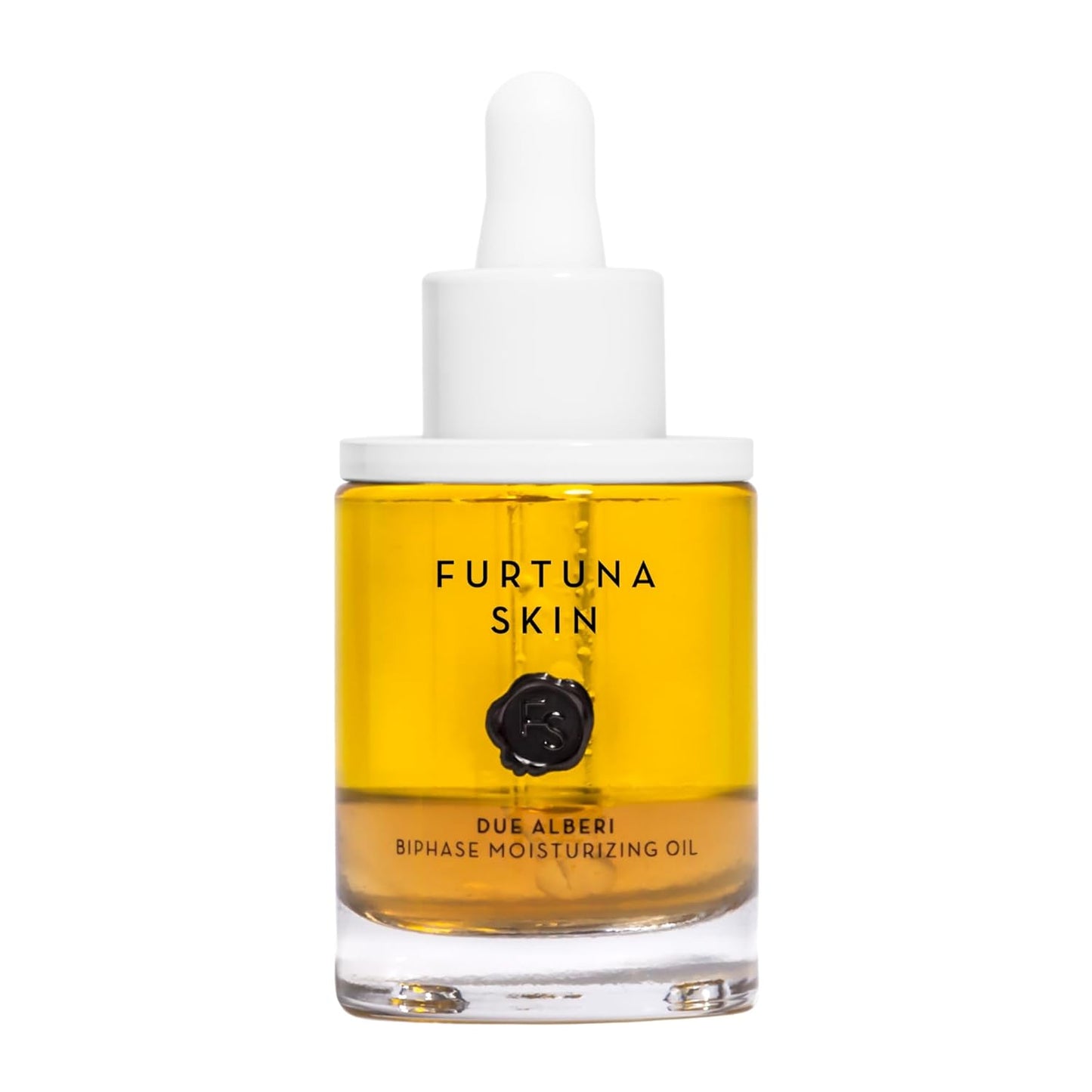 Furtuna Skin Biphase Moisturizing Oil - Hydrating, Plumping & Protecting Face, Neck, and Decollete Oil, Vegan & Cruelty-Free, Organic Olive Oil-Infused, 30ml