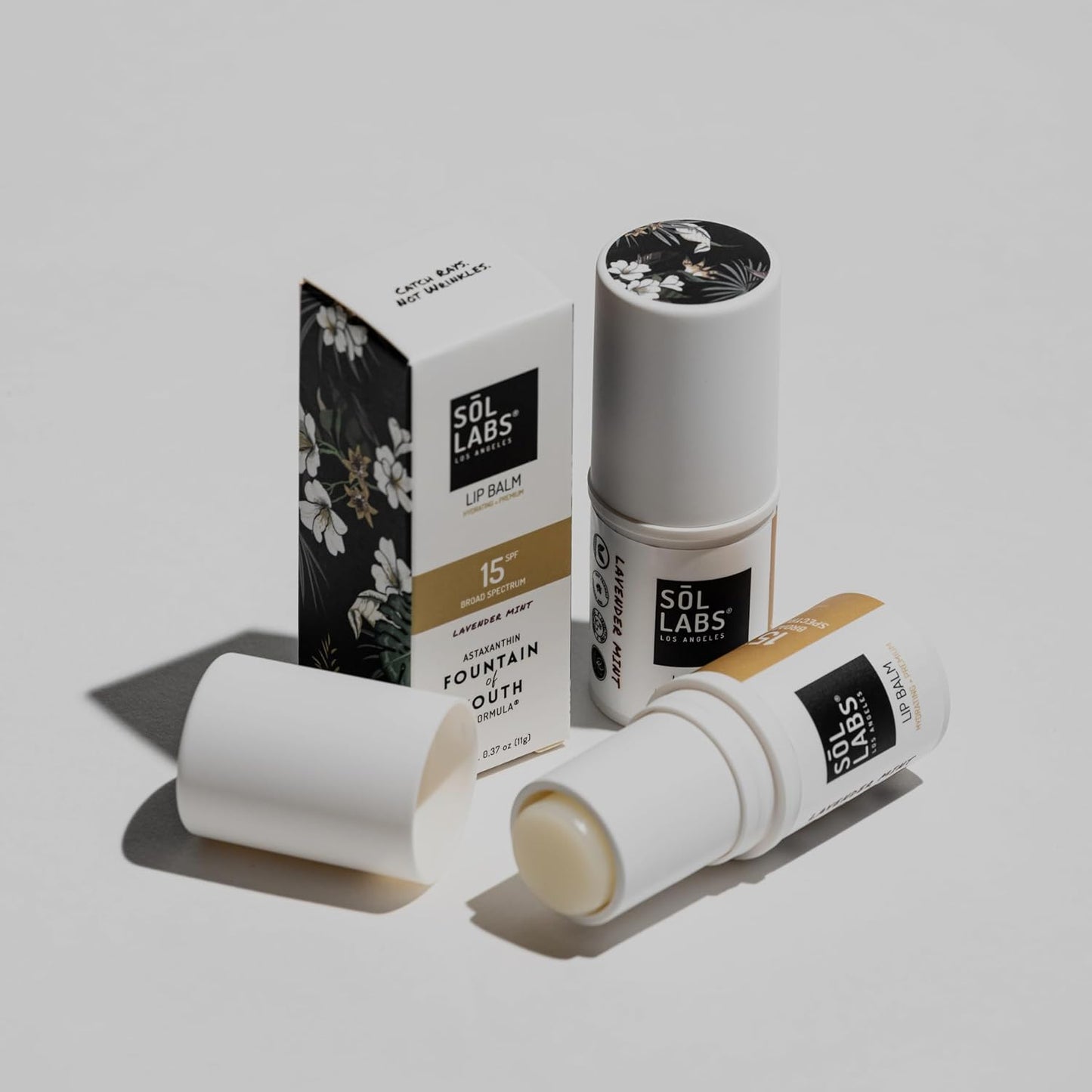 SPF 15 Lip Balm – Lip Moisturizer with SPF, Broad Spectrum Chapstick Hydration Lip Balm, Vegan & Cruelty-Free, Shea Butter Hydration, Zinc UV Protection, 11g Giant Chapstick, Lavender Mint Flavor