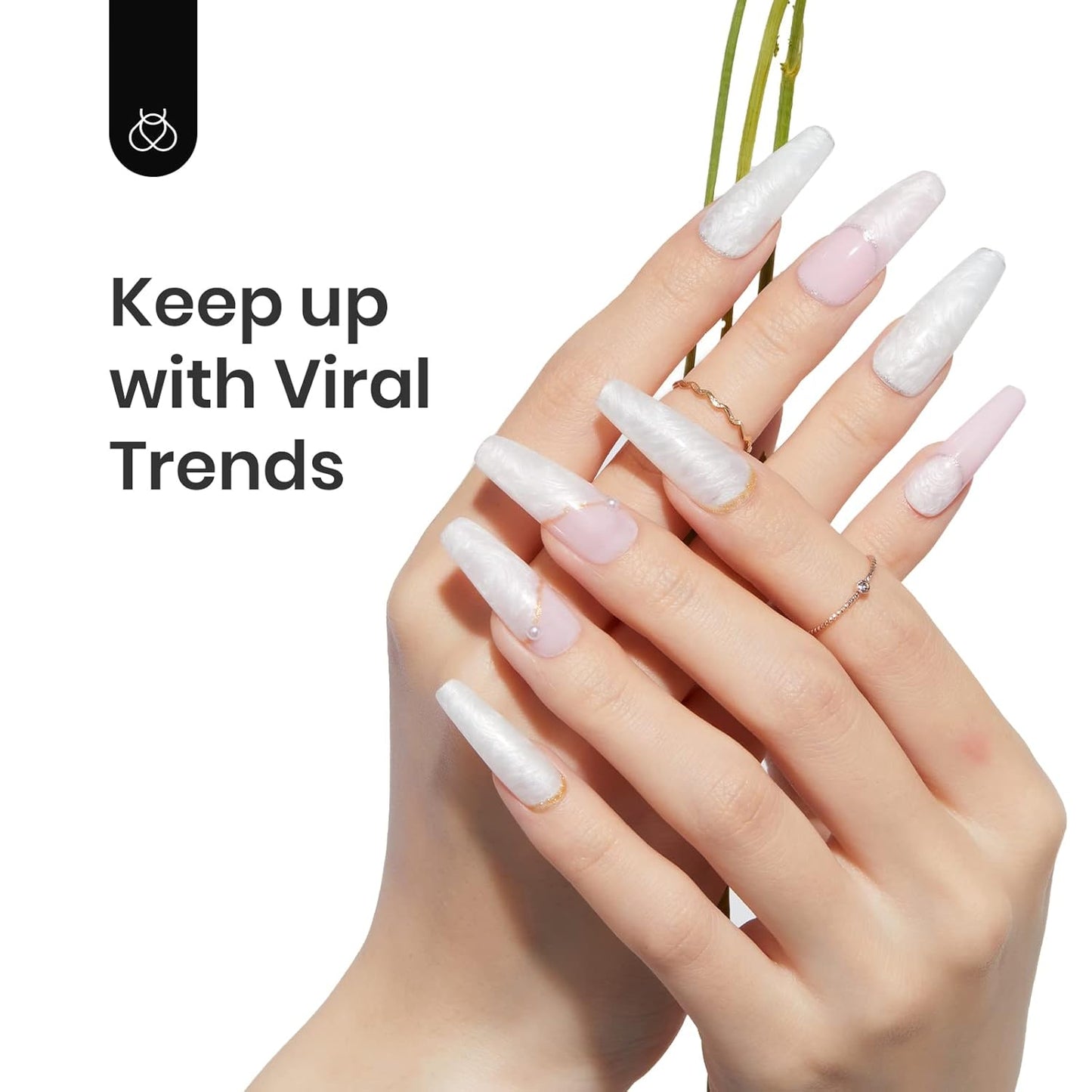 Beetles Pearl White Gel Nail Polish, 15ml 0.5Oz Pearl Shimmer White Mermaid Pearlescent Shell Nail Gel Polish Soak Off Uv Led Curing Requires Manicure Salon DIY Home Gifts for Wome