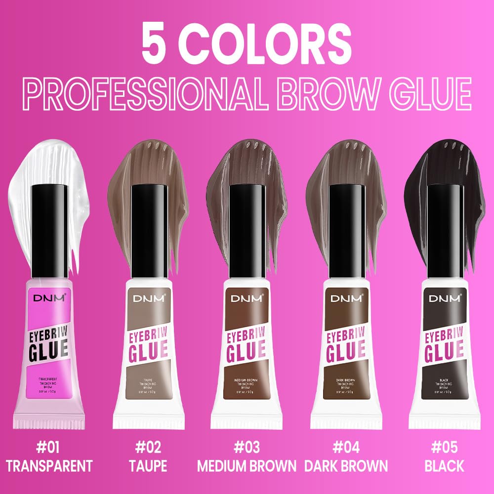 Kaely PROFESSIONAL MAKEUP Brow Glue, Tinted Eyebrow Gel, Eyebrow Mascara Waterproof, gel para cejas a prueba de agua, Eye Brow Fast Sculpt, Vegan & Cruelty-Free, 1Pcs-02 Taupe