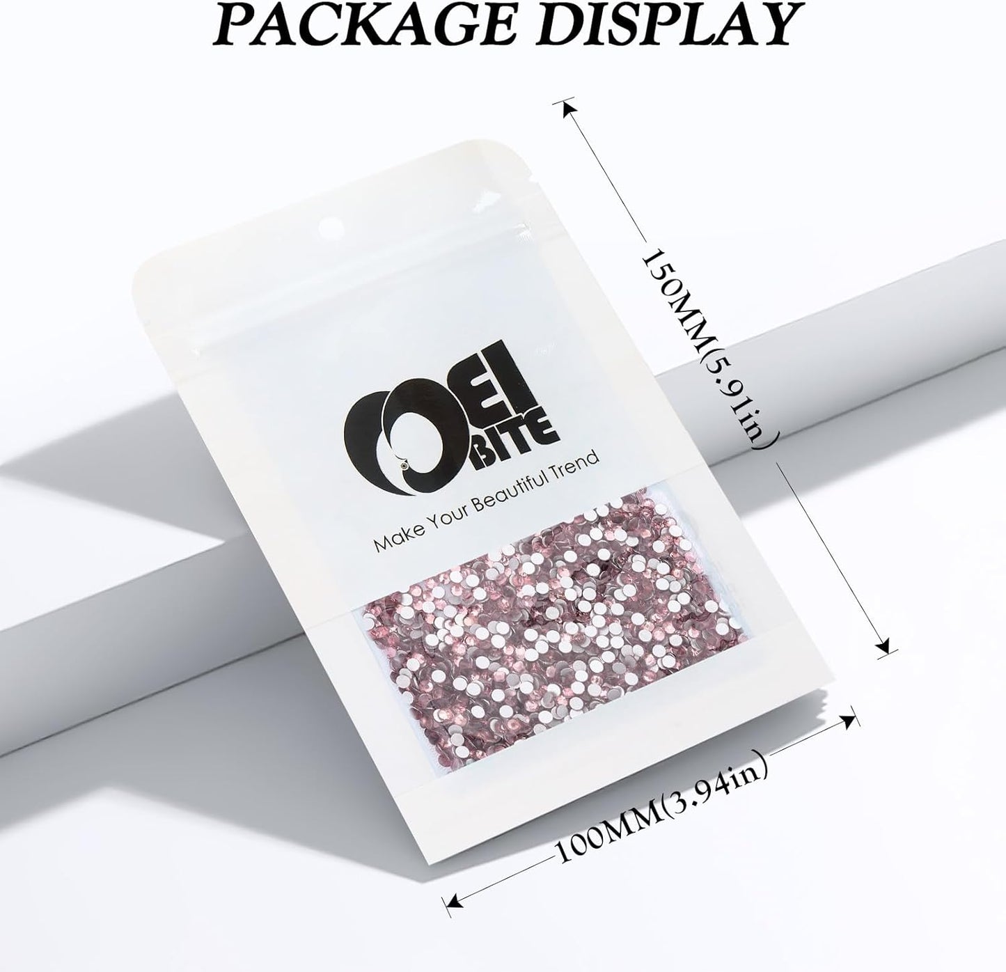 Light Amethyst Flatback Rhinestones, Glass Rhinestones for Nail Art and Craft, Glue Fix, Loose Crystal Gemstones(Lt.Amethyst, SS4, 2880pcs, 1.5-1.7mm)