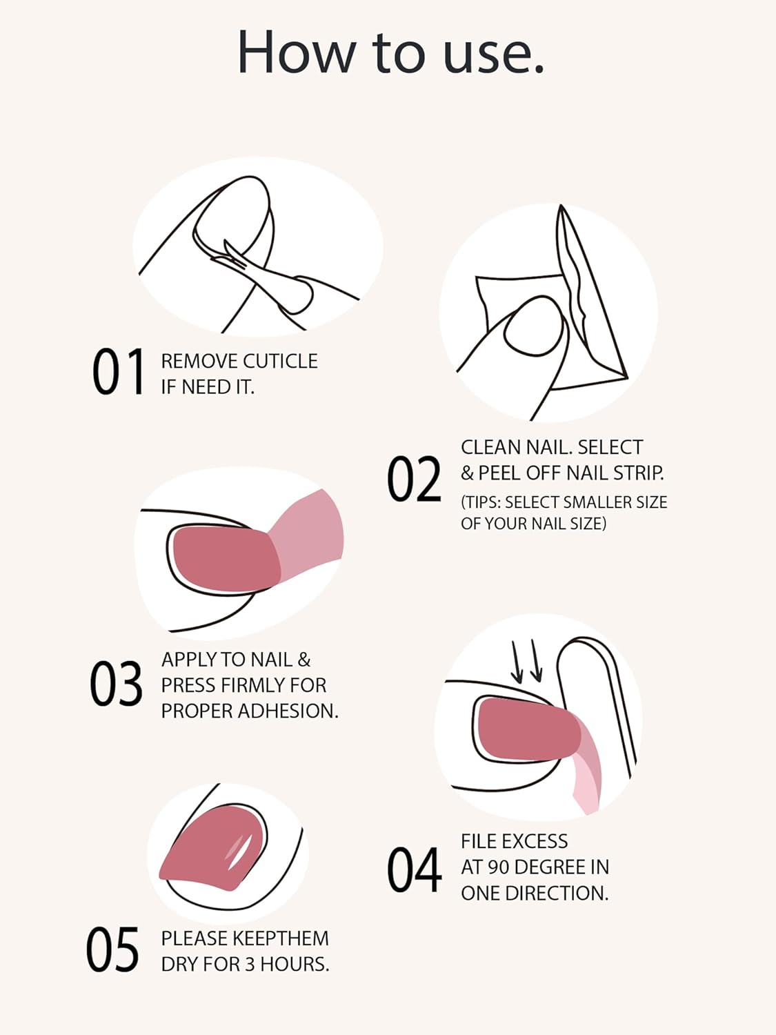 Pre Cured Gel Nail Strips - 44PCS Salon Quality Gel Nail Stickers - Long Lasting Polish Wraps for Women no UV Light Needed Easy Apply& Remove (Parisian Red）