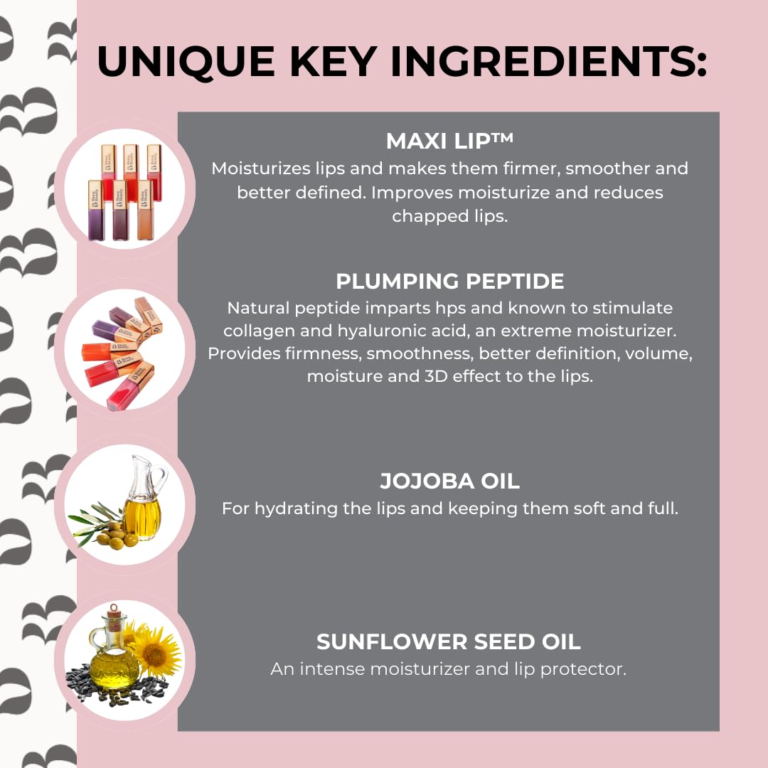 Rinna Beauty Larger Than Life Lip Plumping Oil - Power - Moisturizes & Hydrates Lips - Natural Plumping Over Time - Vegan, Cruelty-Free, & Paraben-Free 0.3 Fl Oz