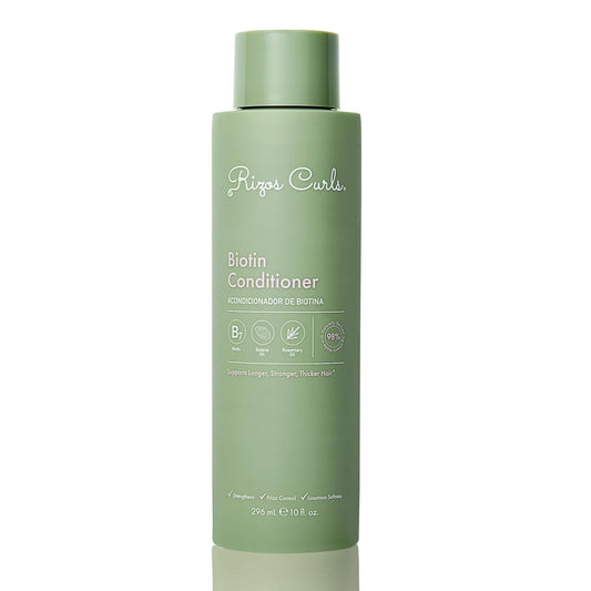 Rizos Curls Biotin Conditioner – Deeply Moisturize & Reduce Breakage with Biotin, Coconut Oil & Aloe Vera – Softens & Detangles All Hair Types Straight, Wavy, Curly 1a–4c – Sulfate & Paraben Free