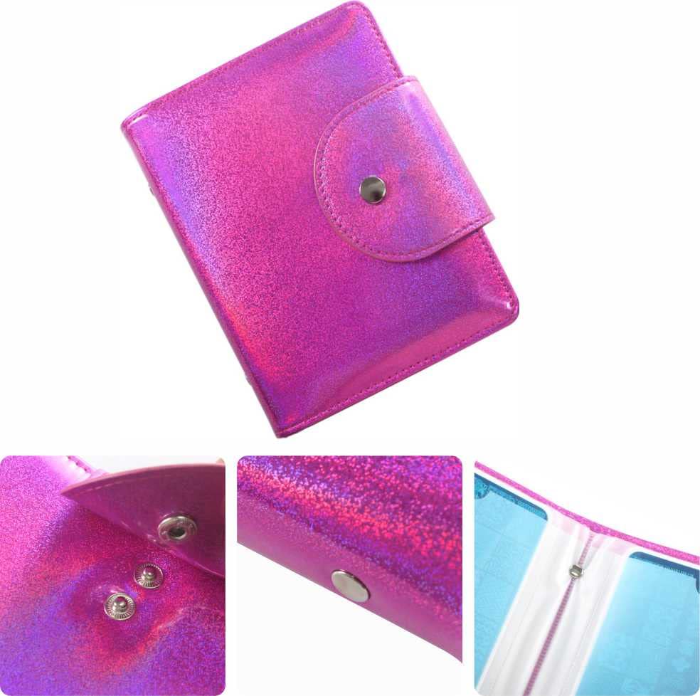 Yigo 20 Slots Image Stamper Plate Collection Laser Color Nail Art Stamp Plate Stamping Plates Cases Stamp Nail Template Organzier for 9.5X14.5CM Size Nail Art Plates (B-Rose Red)