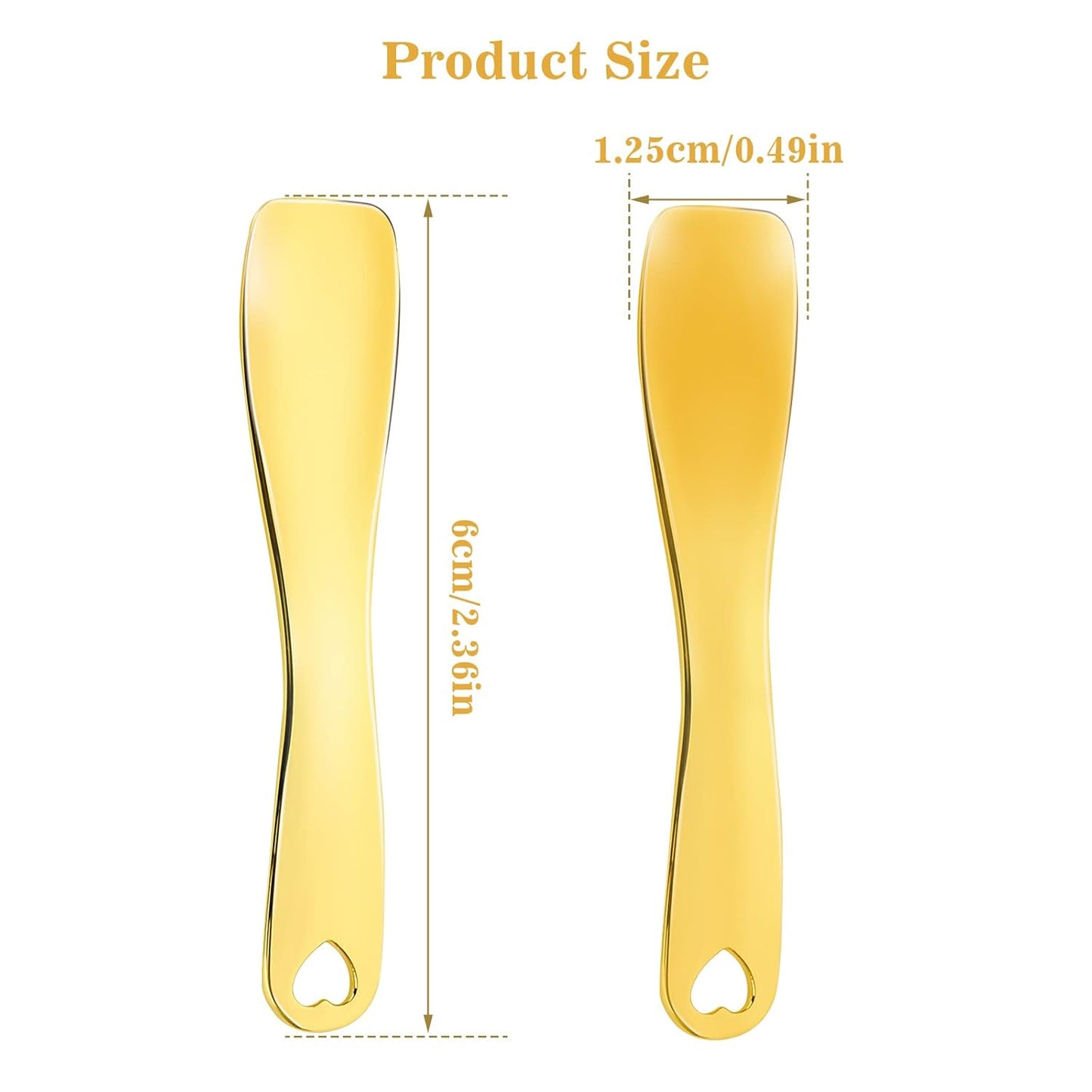 3 PCS Metal Cosmetic Spoon Skincare Spatula Stick Applicator Beauty Spa Mini Spoon Skin Care Facial Cream Mask Scoop Makeup Tools for Facial DIY Mask Mixing