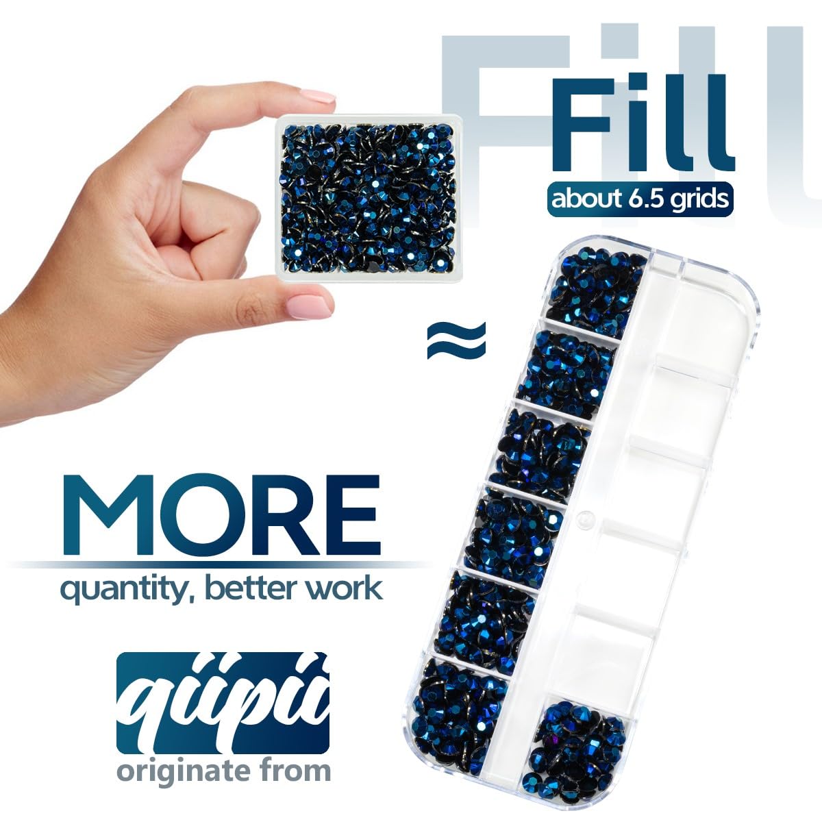 Ink Blue Resin Rhinestones for Crafting 3mm 4mm 5mm Montana Flatback Jelly Stones Bulk SS10 SS16 SS20 Navy Blue Diamonds Gems for Nails Face Eyes Makeup Tumblers Bottles Crafts Clothes Shoes