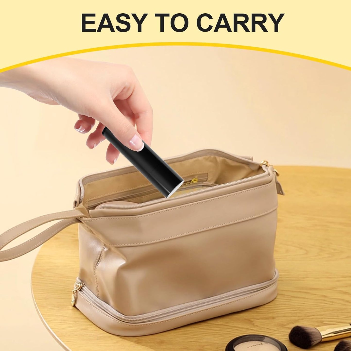 Empty Lip Balm Tubes for DIY Lipstick with Leak-proof Caps, 100-Pack Lip Balm Containers BPA Free, Black