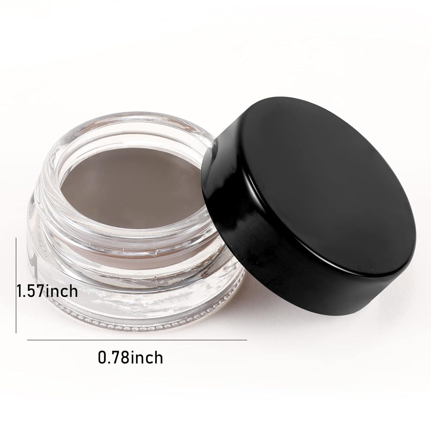 Boobeen Eyebrow Pomade Cream, Waterproof Brow Pomade Gel High Pigmented Long-lasting for Natural Eyebrow Makeup, Suitable for Everyone (Medium Brown)