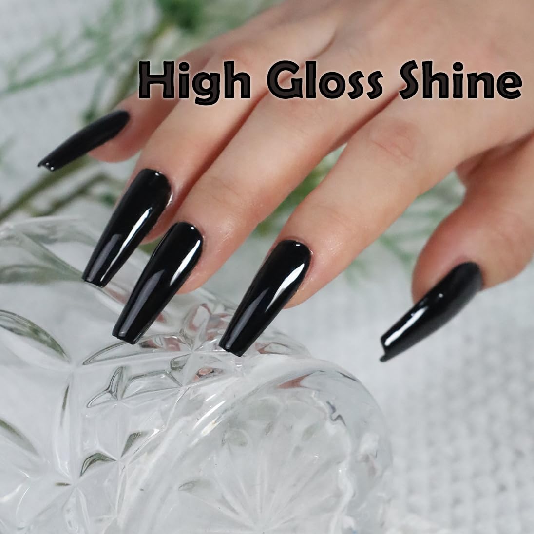 FZANEST Black Gel Nail Polish,15ml Fall Winter Gel Polish Nail Colors Soak Off UV LED Nail Art Starter Manicure Salon DIY at Home, 0.51 OZ
