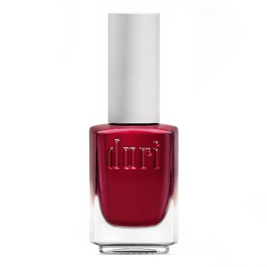 duri Nail Polish, 350 Passion, Deep Red Metallic Shimmer, Full Coverage, Quick Drying, Lasting, 0.45 Fl Oz