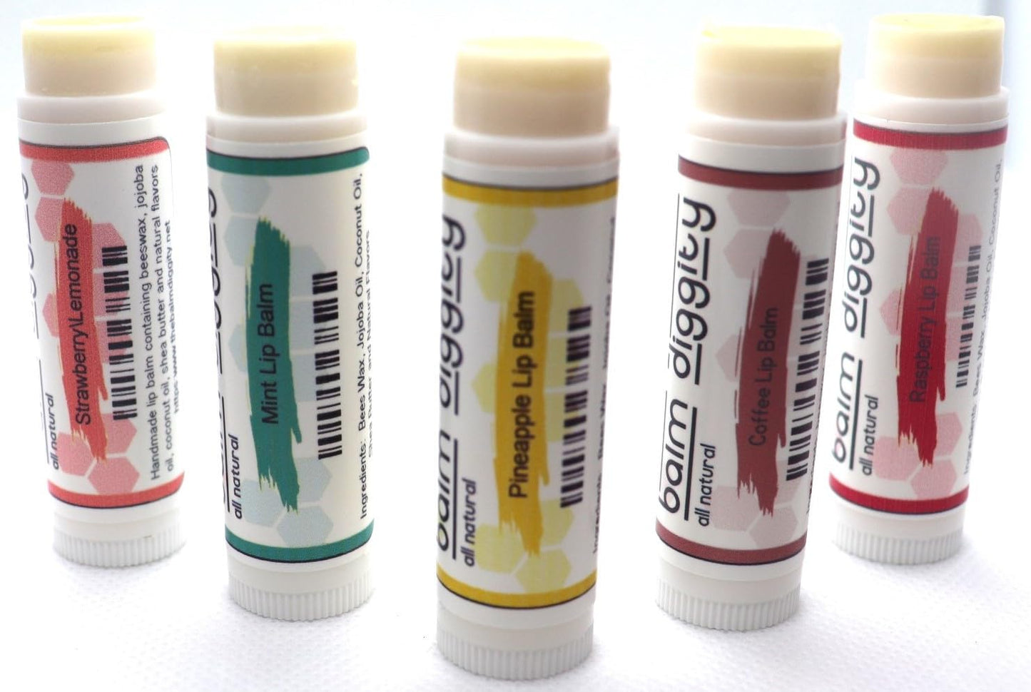 It's The Balm Diggity Beeswax All Natural, Moisturizing, And Nourishing Lip Balm, Made With Only 5 Ingredients, 1 tube, 0.15 ounces (5-PACK)