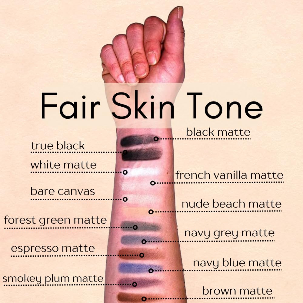 Navy Blue Dark Blue Matte Opaque Pressed Powder Single Vegan Eyeshadow; Talc, Paraben & Cruelty Free