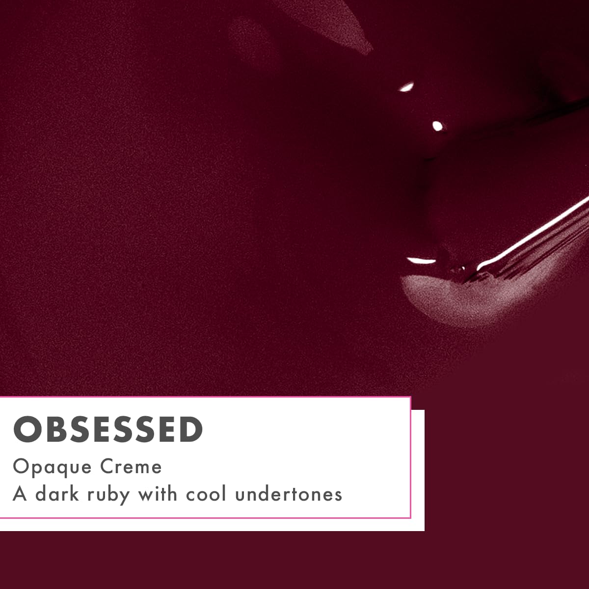 Olive & June Gel Polish | UV LED Nail Lamp Needed | Long Lasting Formula | Up to 21 Days of Wear | Damage-Free Removal | Salon-Quality Manicure, Pedicure at Home | Obsessed | Dark Ruby