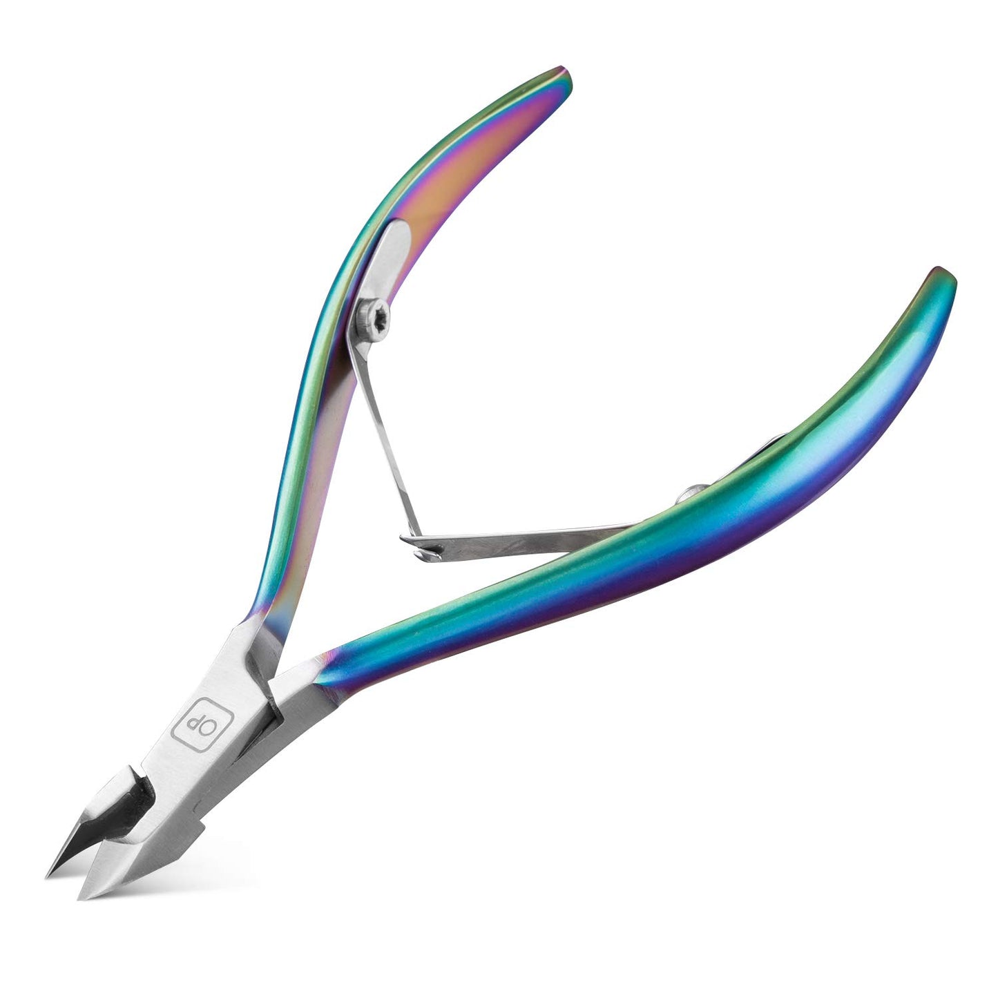Cuticle Trimmer-opove Cuticle Remover Cuticle Nipper Professional Stainless Steel Cuticle Cutter Clipper Durable Pedicure Manicure Tools for Fingernails and Toenails,X7 mini Color Gradient
