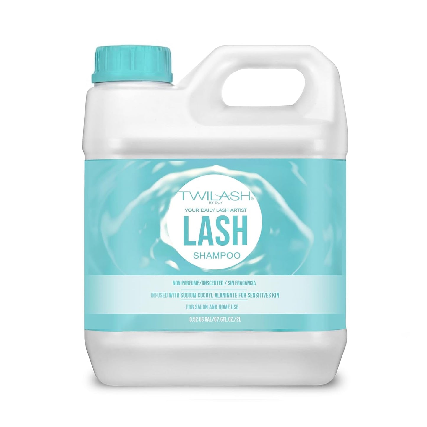 Lash Shampoo Bulk Upgraded Formula, Eyelash Cleanser for Extensions 2 Liters, Safe Makeup Remover, Non-irritating or Burning Eyelid Foaming Cleanser for Professional Salon and Home Use