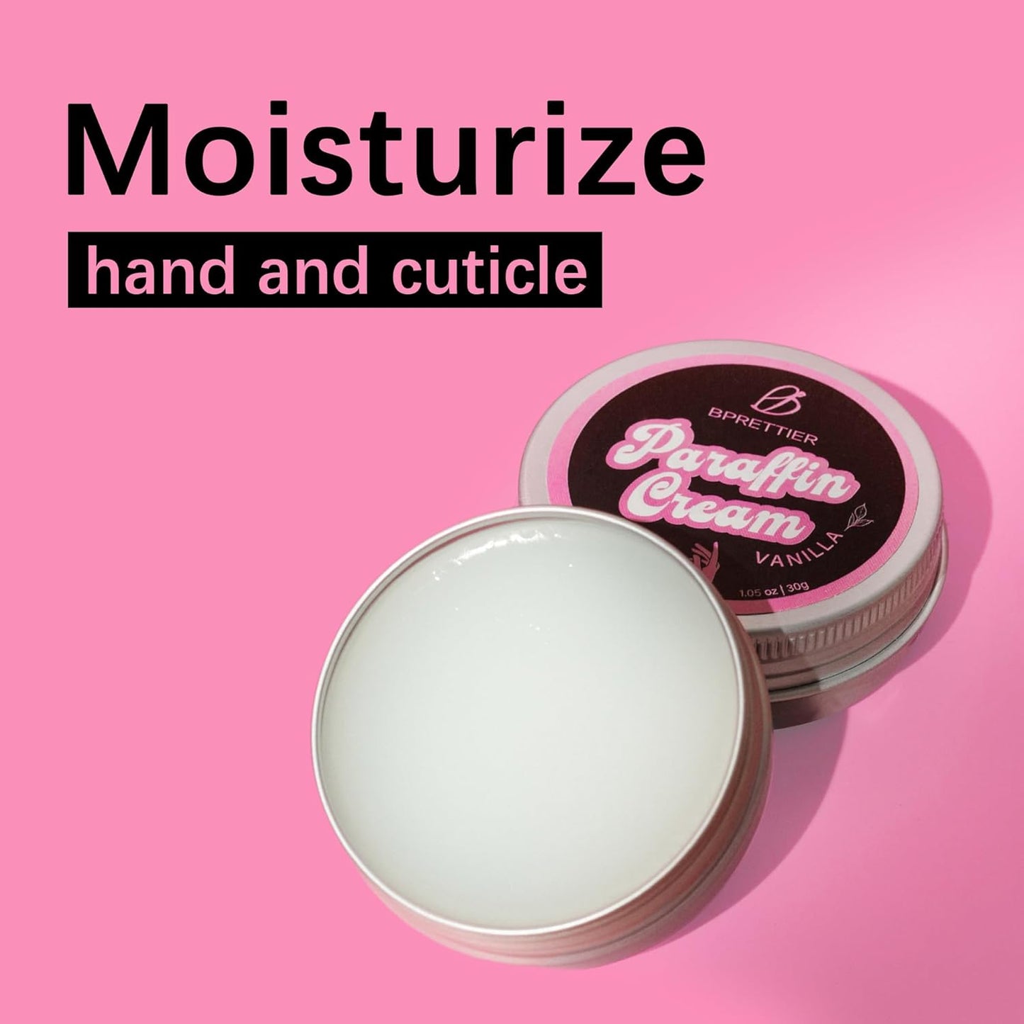 Cold Paraffin Wax Hand and Feet Nourishing Cream - No Heat Needed - Shea Butter Cuticle Care Balm - Vanila Scent - at Home Spa Results Without Melting Kits