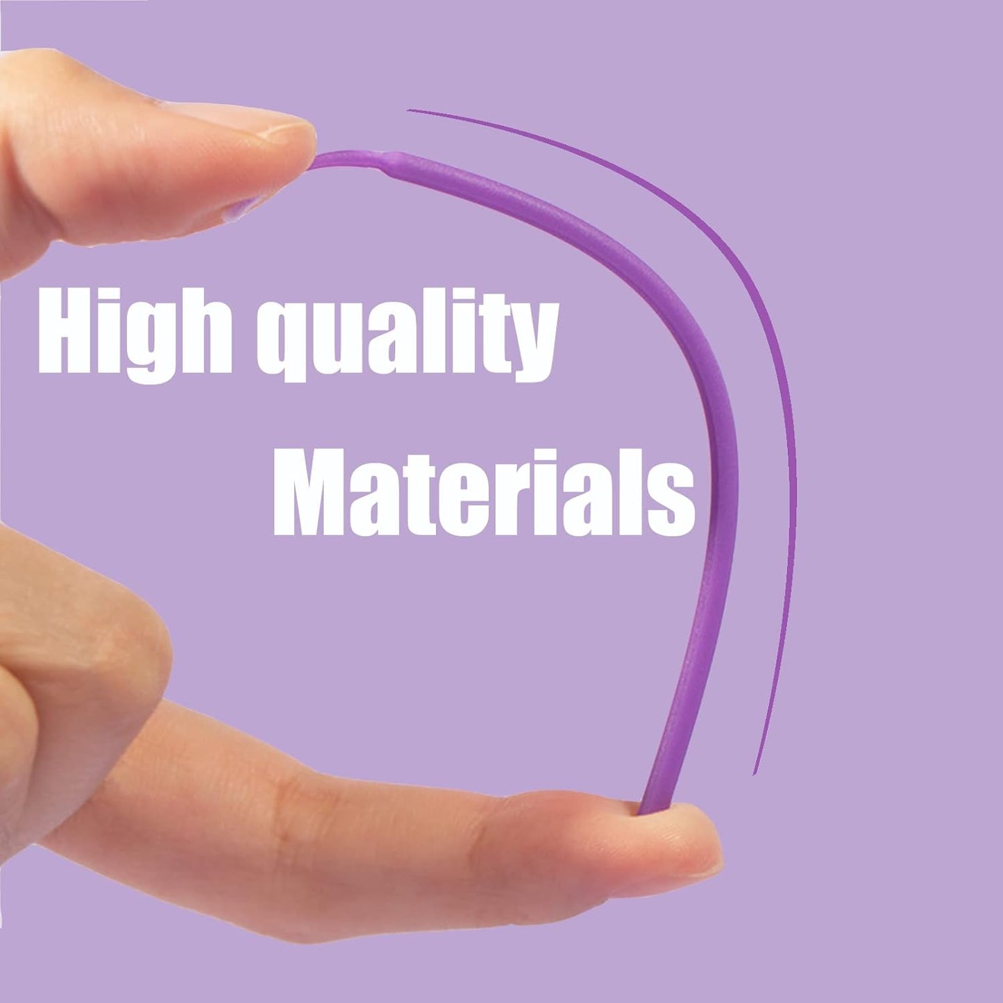 1200PCS Microswabs for Eyelash Extensions，Disposable Micro Applicators Brush for Cleaning and Applying Make-up Purple (Head Diameter: 2.0mm)