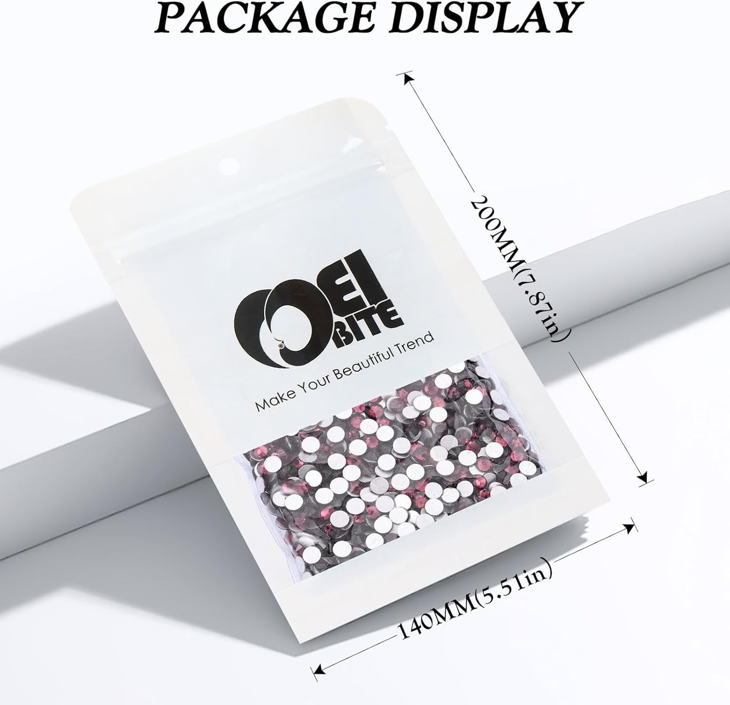 Purple Flatback Rhinestones, Glass Rhinestones for Nail Art and Craft, Glue Fix, Loose Crystal Gemstones(Purple, SS20, 2880pcs, 4.6-4.8mm)