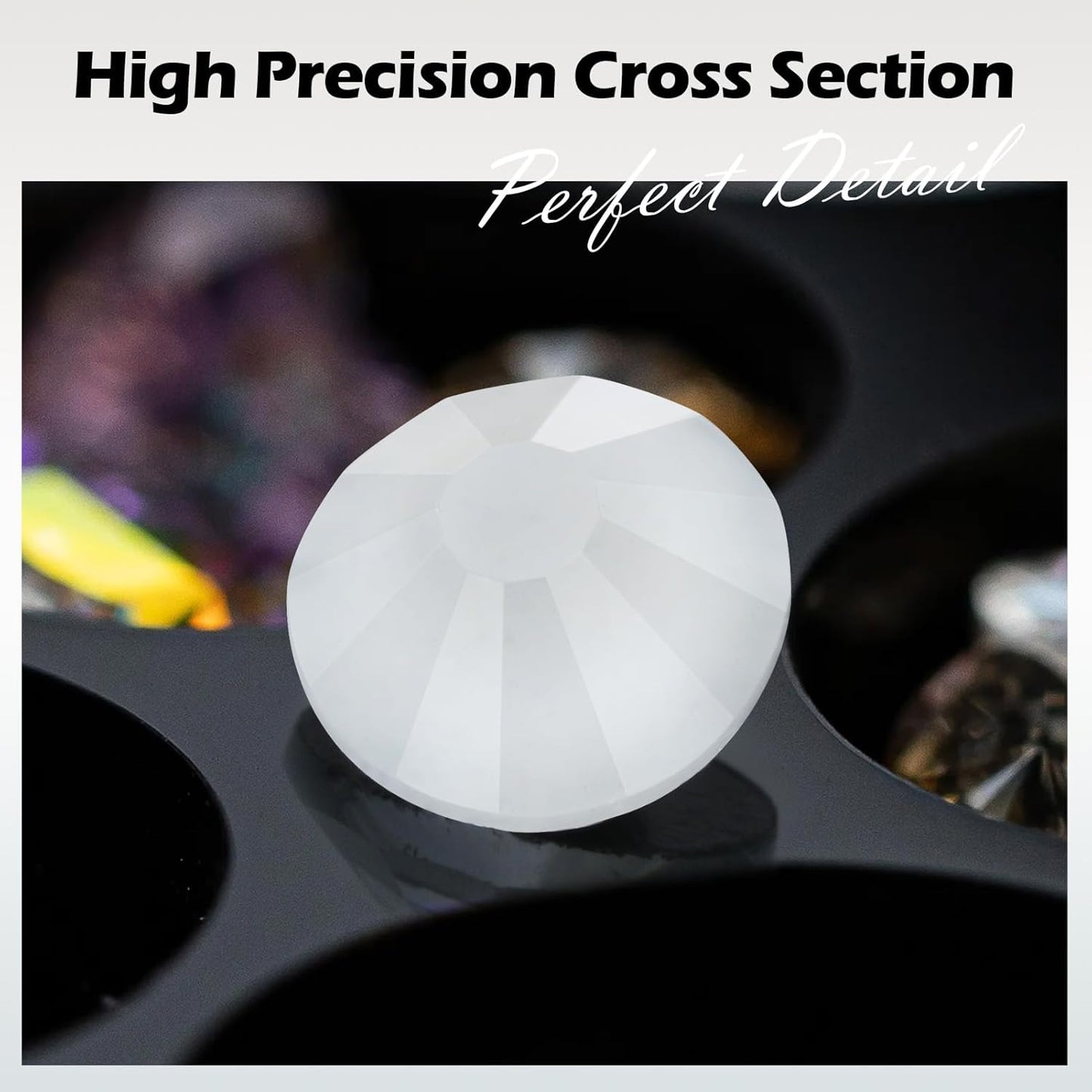 Neon White Flatback Rhinestones, Glass Rhinestones for Nail Art and Craft, Glue Fix, Loose Crystal Gemstones(Neon White, SS20, 1440pcs, 4.6-4.8mm)