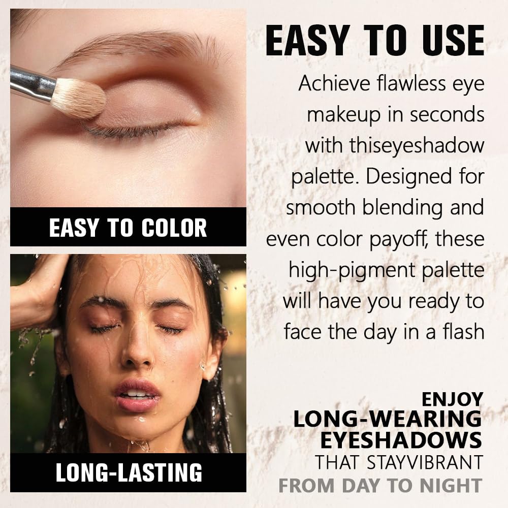 Plum Matte Eyeshadow Palette for Women, Single Monochrome Eye Shadow Makeup, Shiny Pressed Powder, Blendable Natural sombras para ojos, Holographic,Vegan,Travel -30