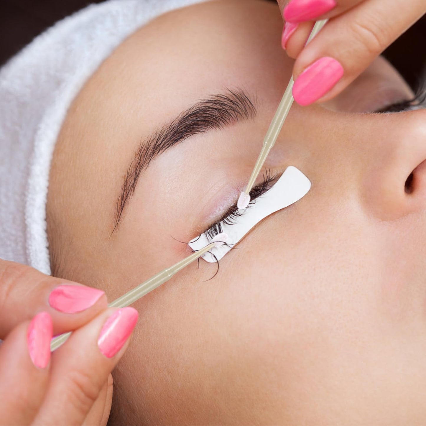 400PCS Micro Applicator Brush,JASSINS Microswabs for eyelash extensions,Disposable Precision Mascara swabs,Suitable for Cleaning and Applying Makeup (Grey)