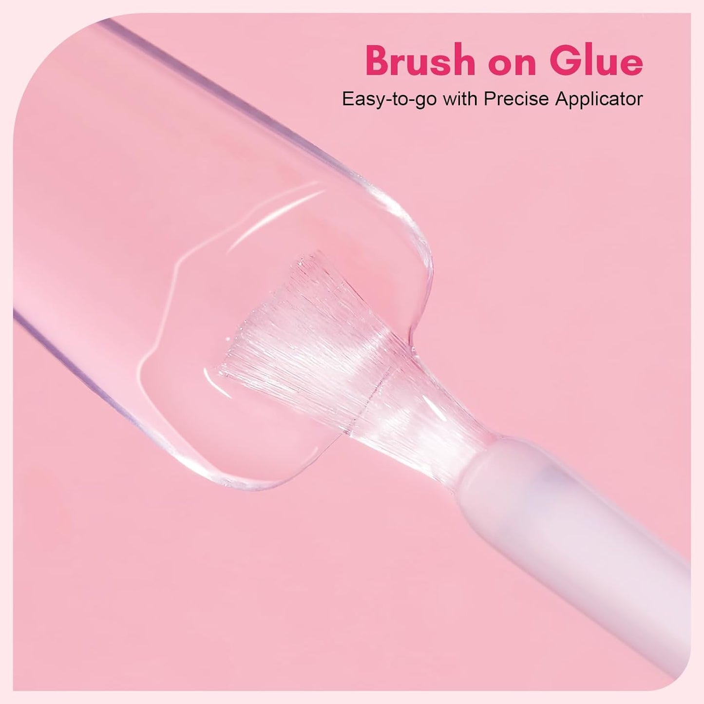 Makartt Quick Nail Glue for Press on Nails: Acrylic Nail Tips-Fake Nails-Salon Quality Strong Brush On Nail Glue-Quick Dry Easy Application No Need for Nail Lamp Durable & Long-Lasting 7ML 2Pcs