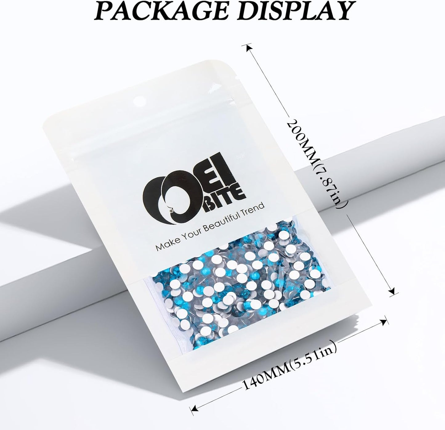 Malachite Blue Flatback Rhinestones, Glass Rhinestones for Nail Art and Craft, Glue Fix, Loose Crystal Gemstones(Malachite Blue, SS30, 576pcs, 6.4-6.6mm)