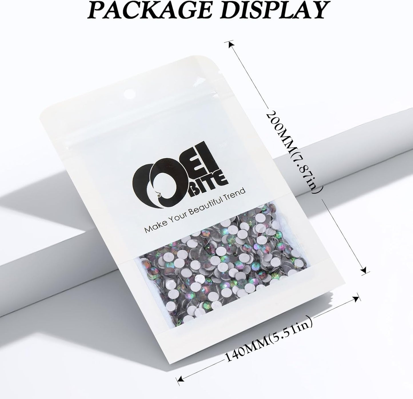 Green Volcano Flatback Rhinestones, Glass Rhinestones for Nail Art and Craft, Glue Fix, Loose Crystal Gemstones(Green Volcano, SS12, 2880pcs, 2.9-3.0mm)