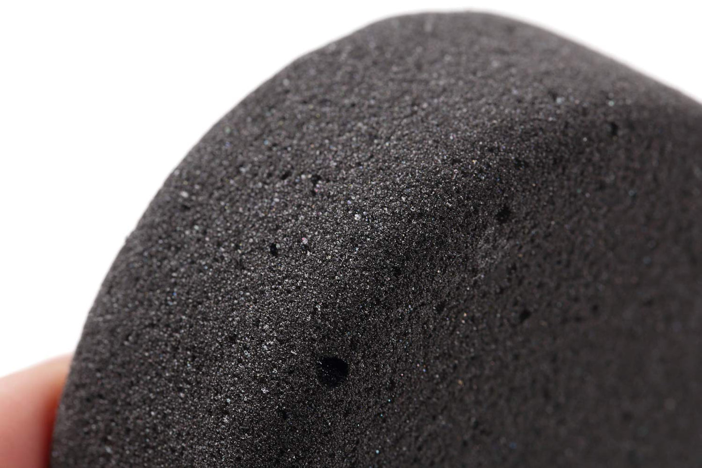 Pumice Stone for Feet, Body, Hands [Made in Japan] Silk or Charcoal Plus Hyaluronic Acid Essence Blended for Extra Fine Smooth Finish, Soft Foot Pumice Scrubber (Charcoal Essence)
