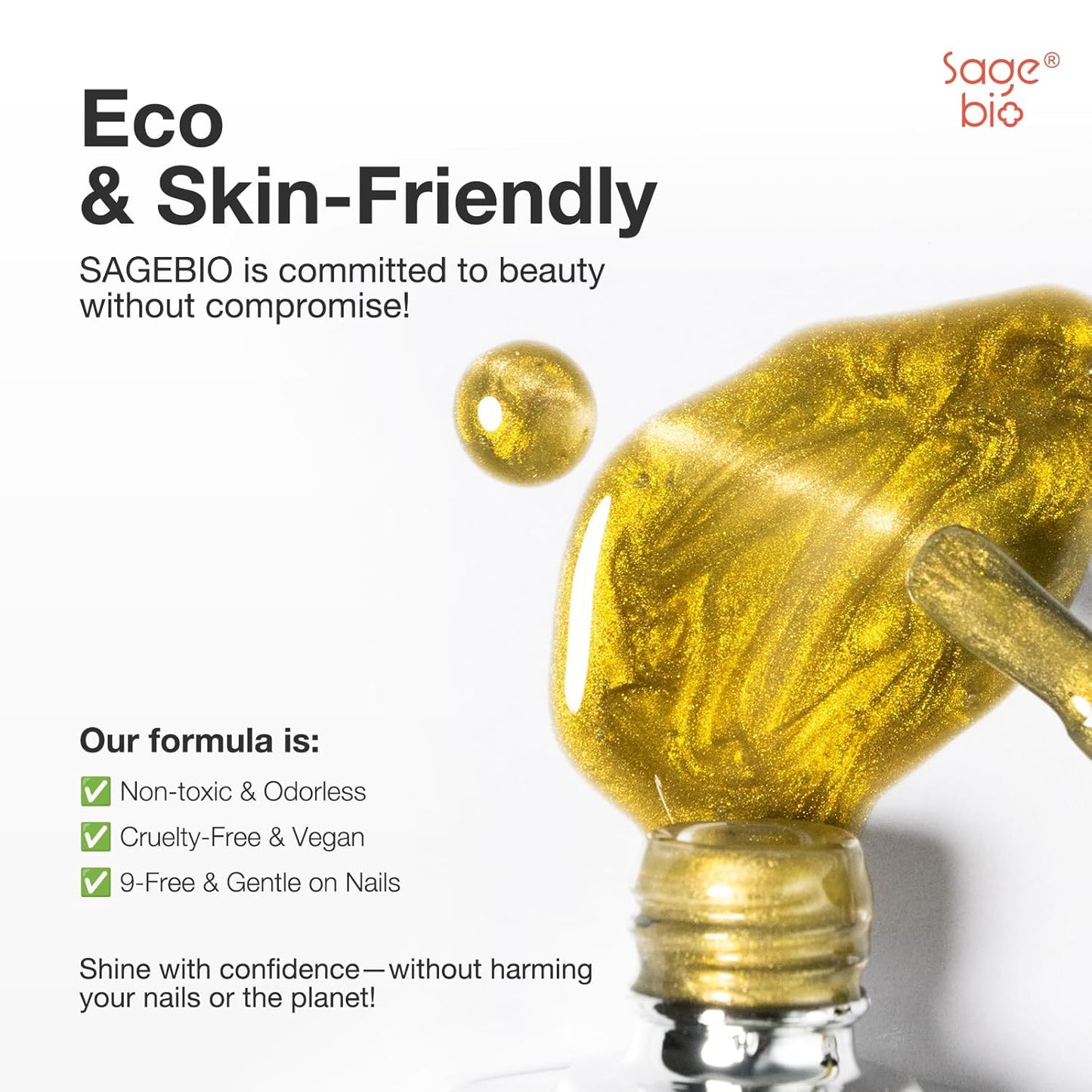 15ml Cat Eye Gel Nail Polish with Magnet Shimmer Glass Bead Effect 10