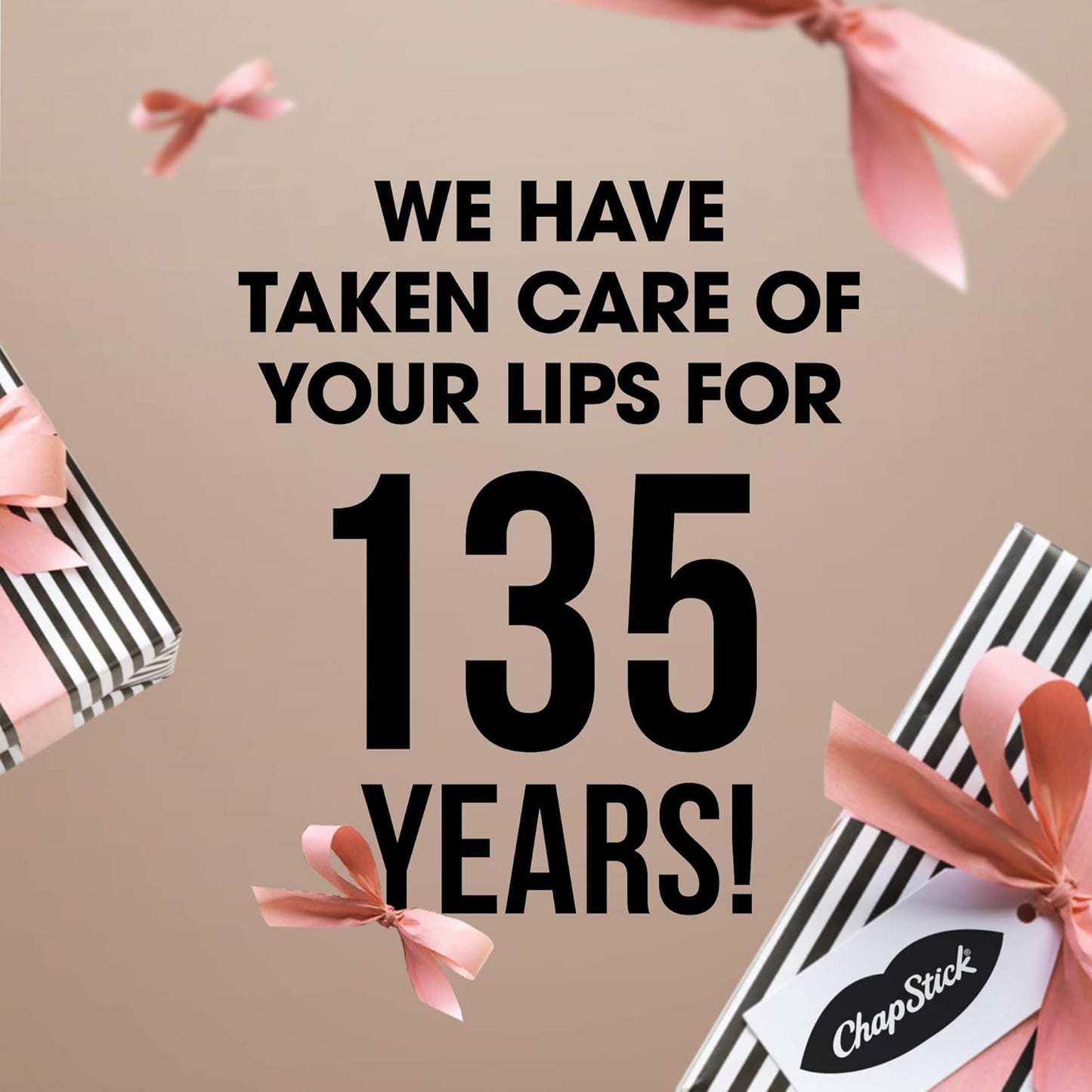 ChapStick Classic Strawberry Lip Balm, 6-Count – Tinted Lip Moisturizer, Juicy & Sweet, 0.15 Oz Ea