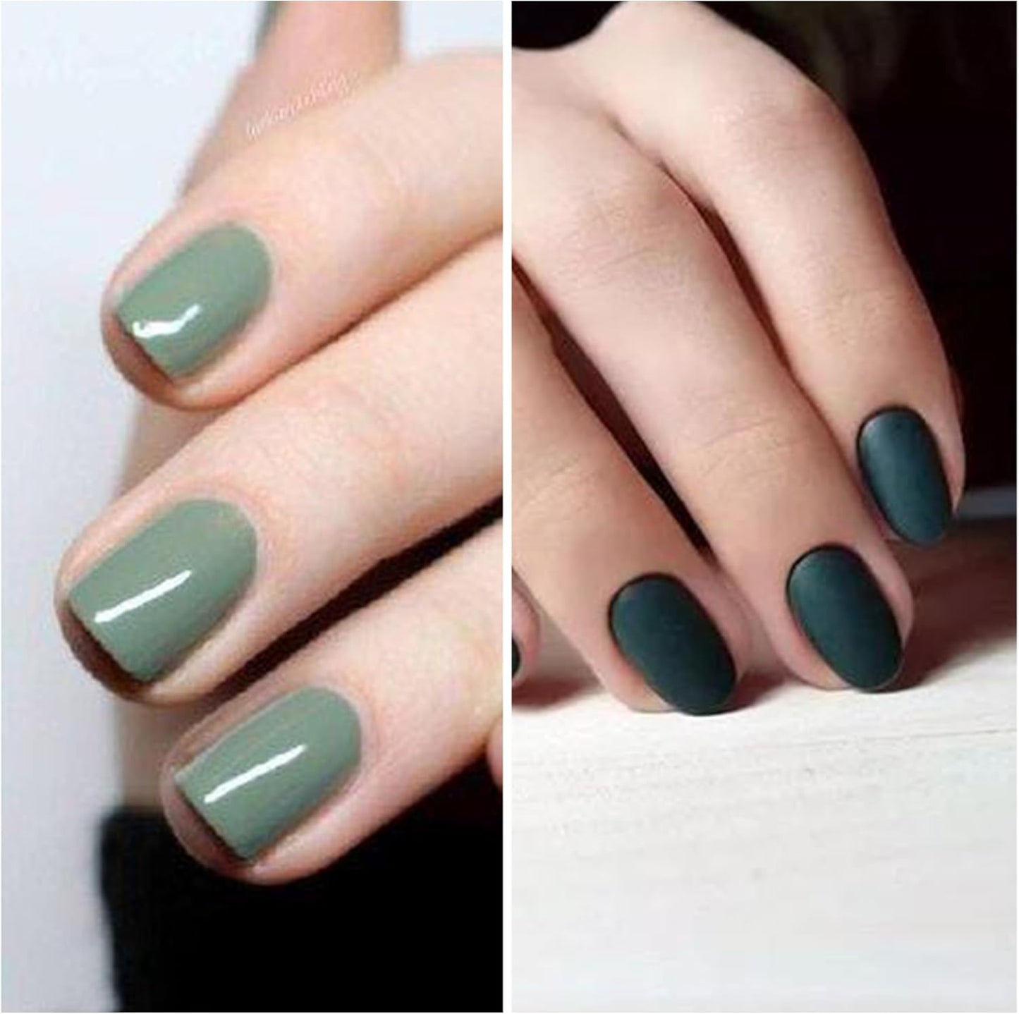 DANNEASY 16 Sheets Green Nail Wraps for Women Full Nail Polish Stickers Fresh Color Self Adhesive Nail Polish Strips Glitter Nail Strips Gel Fingernail Sticker Nails with File, Cuticle Stick