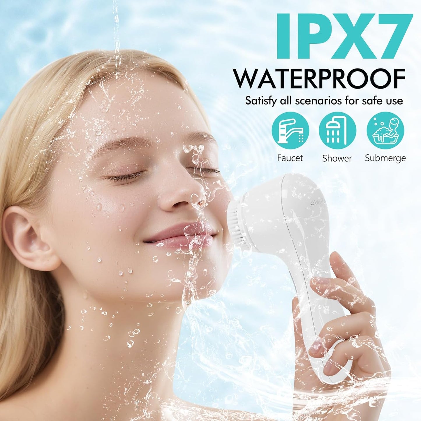 Clarisonic Aria Sonic Cleansing System Facial Cleansing Brush（White）