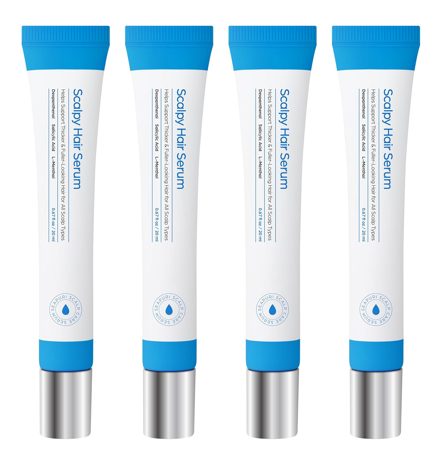 Scalpy Hair Growth Serum for Men & Women for Hair Loss & Regrowth | Scalp Treatment with Salicylic Acid, Menthol, Dexpanthenol | Non-Greasy, Lightweight (2.68 Fl Oz)