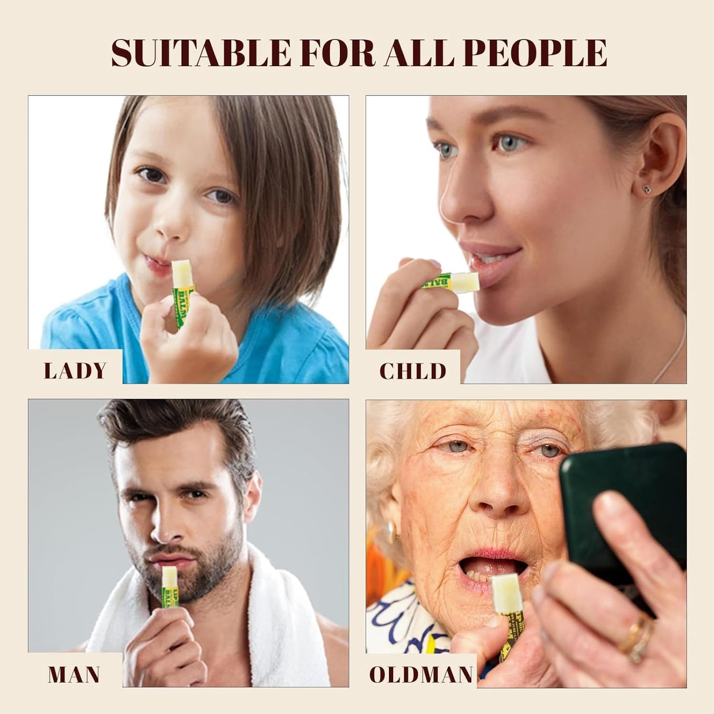 Yopela Lip Balm Variety Pack - 9 Delicious Flavors - Natural Lip Balm in Bulk with Vitamin E and Coconut Oil - Moisturizing, Soothing, and Repairing Dry and Chapped Lips Valentine's Gift