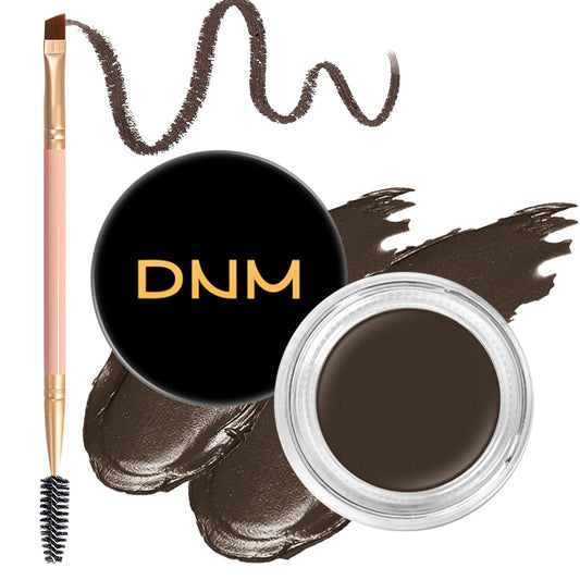 2Pcs Brow Pomade Set with Dual-ended Eyebrow Brush, High pigment Water proof Natural finish Eyebrow Makeup Set with Eyebrow Brush for Women and Girls（04#）