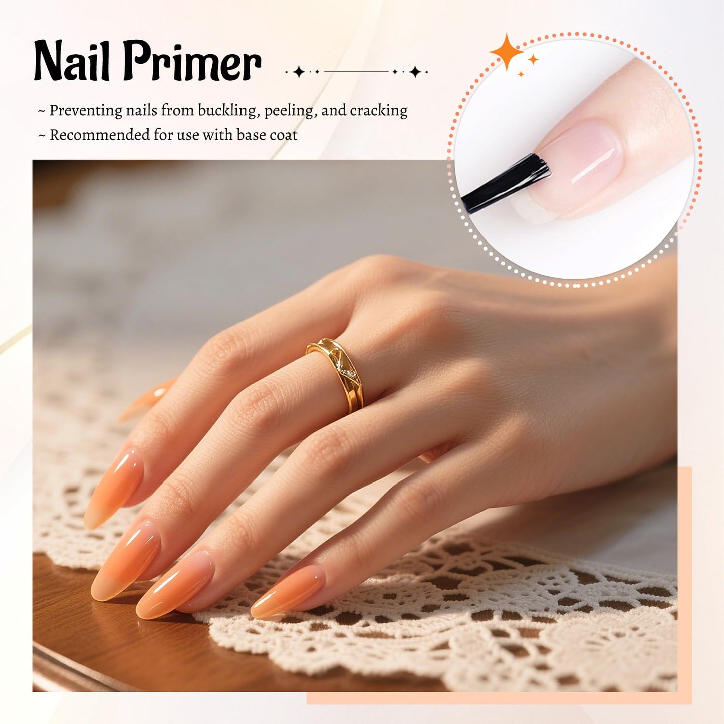 JODSONE 4Pcs Base Coat Top Coat Nail Primer Builder Gel for Strong Long Lasting Manicures Prep Protect and Perfect Your Nails 16.5ml Each Salon Quality Set