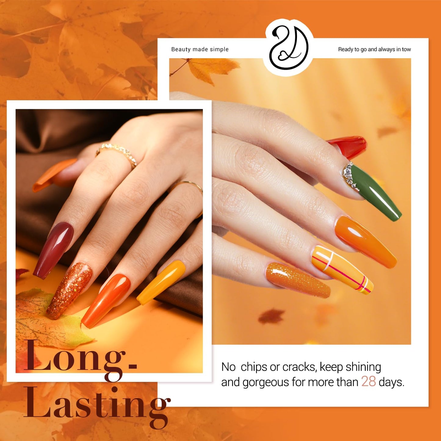 AZUREBEAUTY Dip Nails Powder Starter Kit, Maple Grey Sage Green Dark 8 Colors Set with Nail Sticks, Fall Nail Art Base Glossy/Matte Top Coat Activator Essential Liquid Manicure DIY Salon 30 PCS