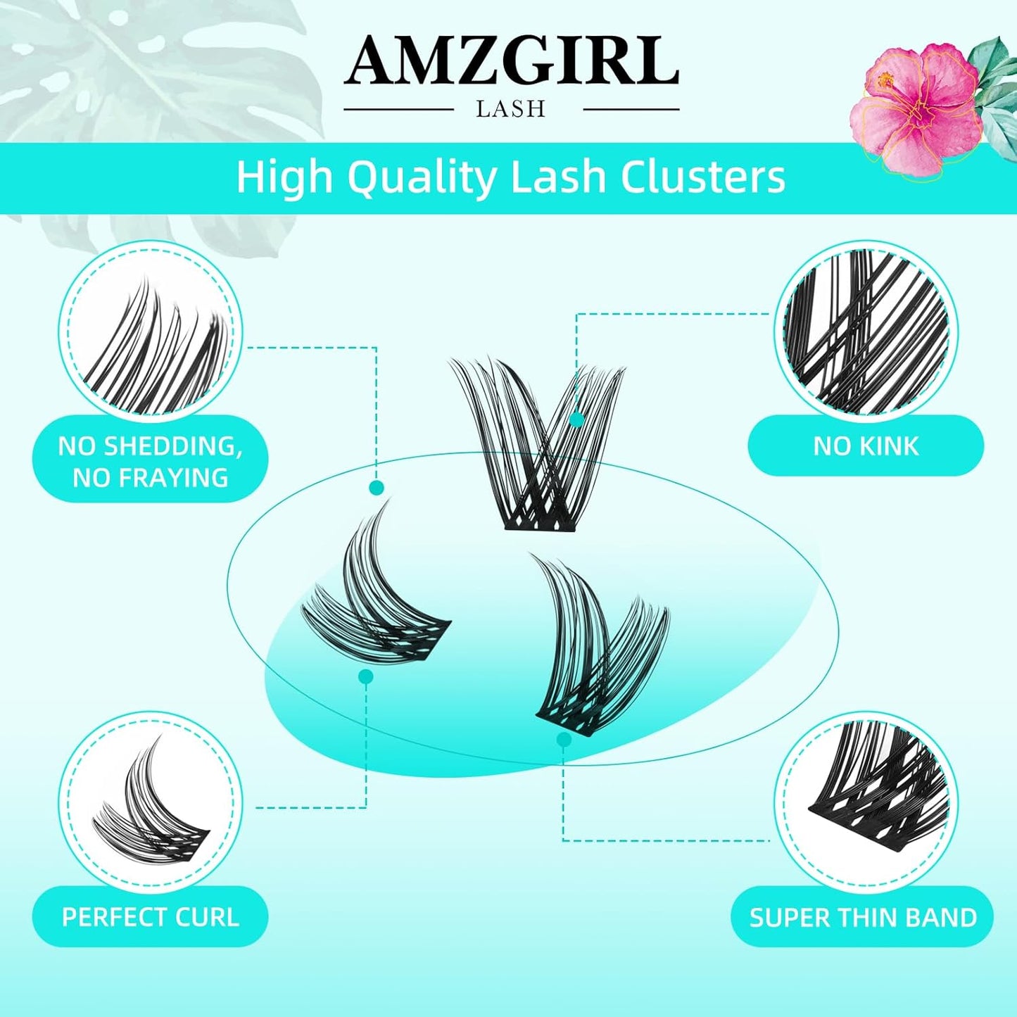 Lash Clusters Wet Look 168Pcs Eyelash Cluster Ultra-Thin Lash Band Eyelashes Extensions Spiky Anime Wide Span Lashes(Hollyhock,C-12mm)