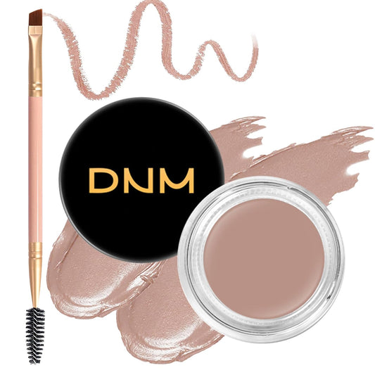 2Pcs Brow Pomade Set with Dual-ended Eyebrow Brush, High pigment Water proof Natural finish Eyebrow Makeup Set with Eyebrow Brush for Women and Girls（02#）