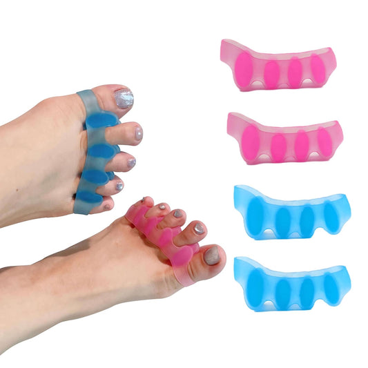 SUNFATT Toe Spacers for Women,Toe Separators for Women,Relieves OverlappingToes,Bunions Corrector and Hammer Toe Pain,Gel Toe Spreader Separates Toes and Relaxes Toes.