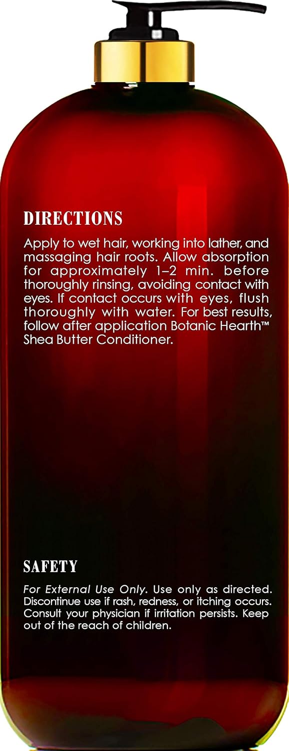 Botanic Hearth Apple Cider Vinegar Shampoo | Clarifying And Nourishing, Reduces Itchy Scalp, Dandruff & Frizz | Sulfate Free, For All Hair Types, Men And Women | 16 Fl Oz