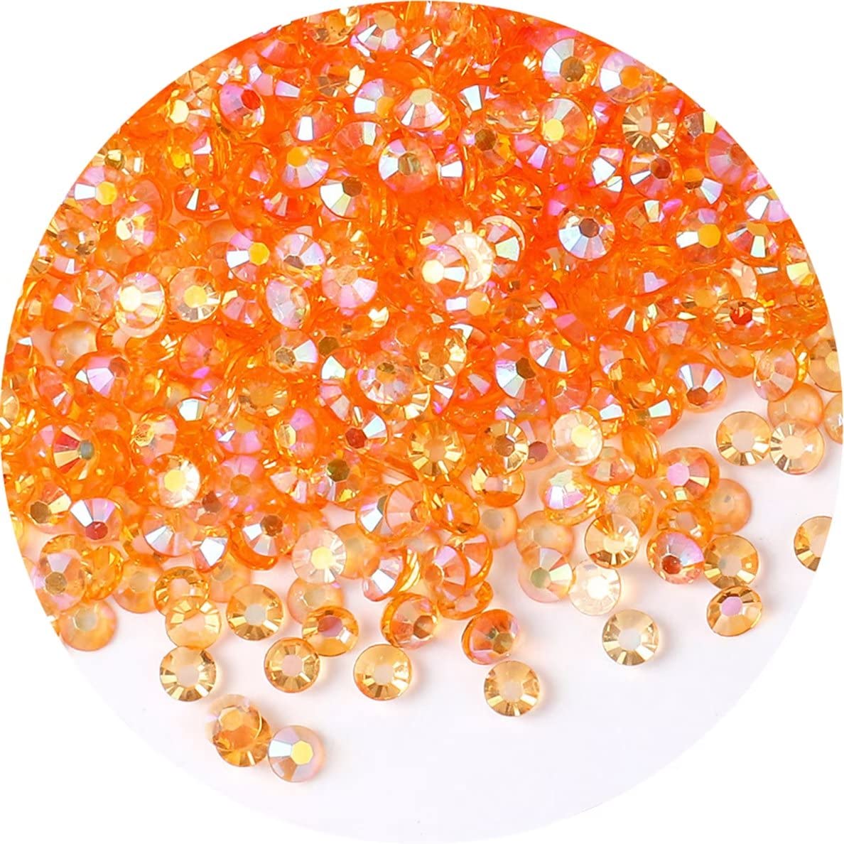 4500 Pcs SS12 3mm AB Flatback Rhinestones for Nails Art Crafts Transparent Glitter Round Gems Crystals DIY Clothes Shoes(Clear Champagne AB)