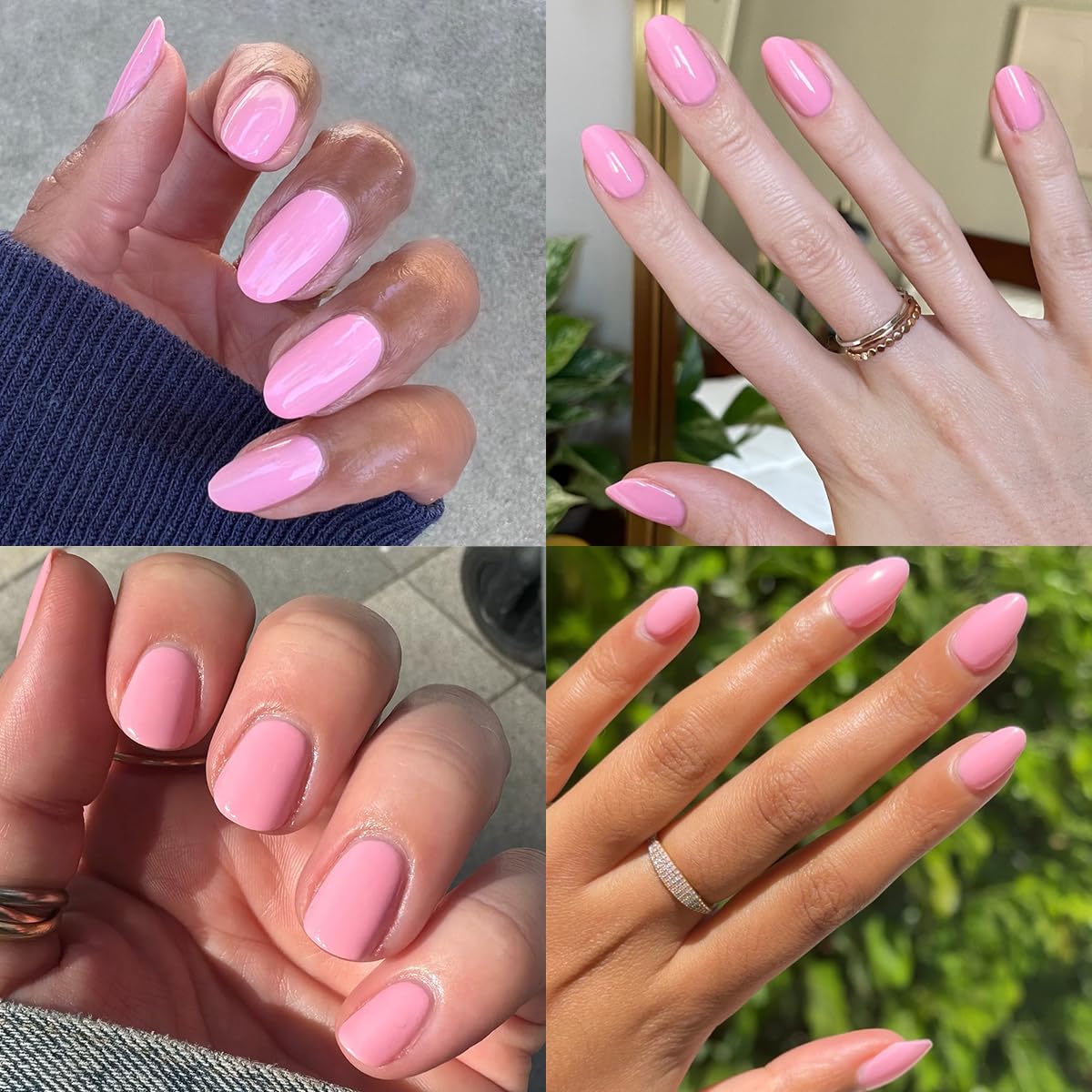 Olive & June Long Lasting Nail Polish | Plump, Gel-Like Finish | No Lamp Needed | Lasts up to 10 days | Salon-Quality at Home | Vegan & Cruelty-Free | Chip-Resistant | Saltwater Taffy | Sheer Pink