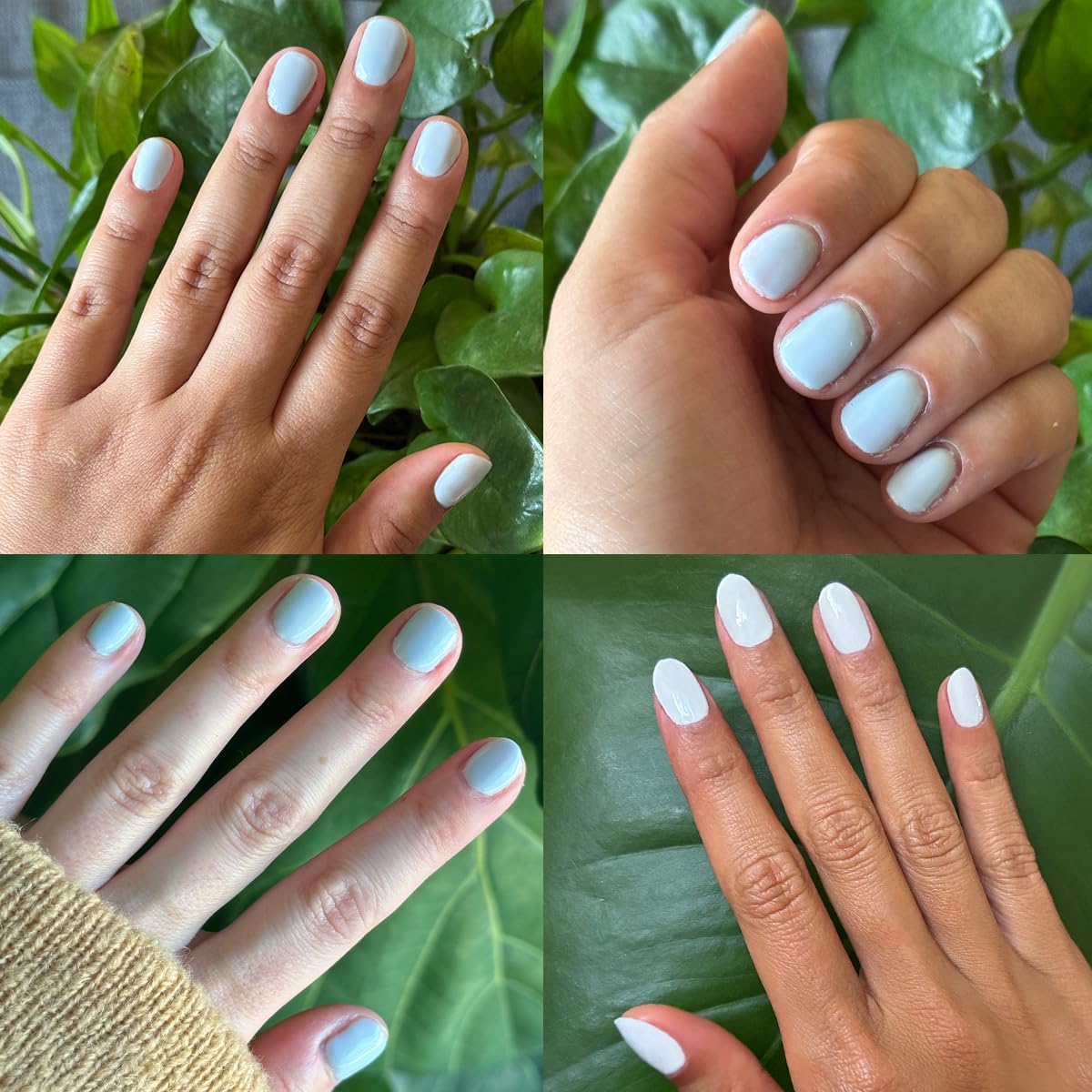 Olive & June Gel Polish | UV LED Nail Lamp Needed | Long Lasting Formula | Up to 21 Days of Wear | No Damage Removal|Salon-Quality Manicure Pedicure at Home|Vegan HEMA-Free Cruelty-Free| BP Icy Blue
