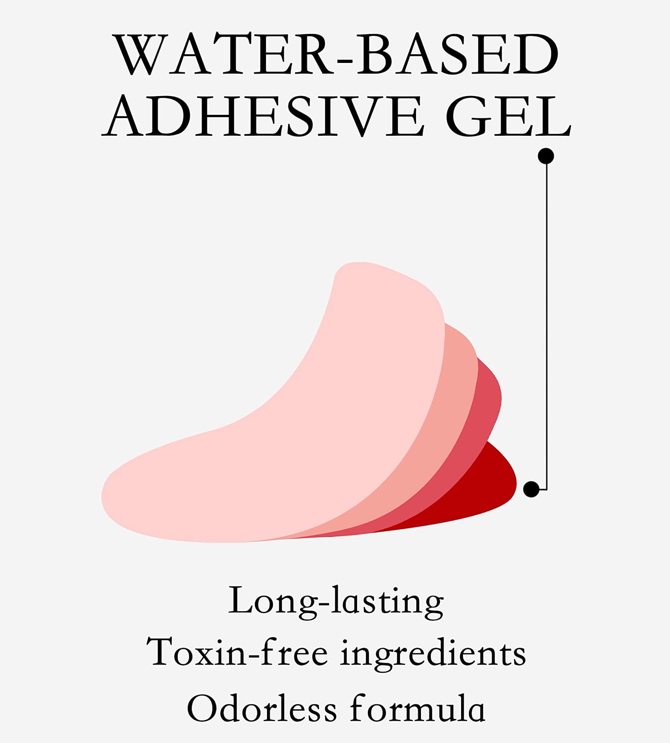 Nail Polish Strips Long Lasting, 20Pcs Wraps, Easy Apply& Remove Salon Quality Gel Nail Stickers (Total Black)